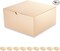 Champagne Gold Gift Boxes with Lids 10 Pack 8x8x4 Inches, Parer Bridesmaid Proposal Boxes, Gift Boxes in Bulk for Wedding, Party, Light Weight Gifts (Glossy Champagne Gold, Grain Texture)